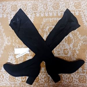 Shoe N Tale Thigh High Suede Boots
